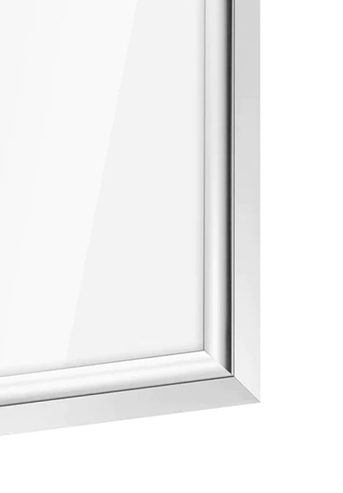 Set Of 2 Silver Metallic Frames 50x70cm